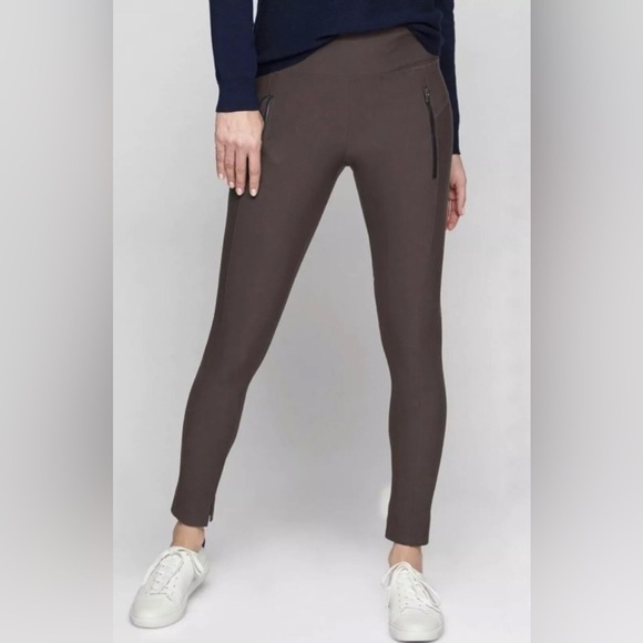 Athleta Pants - Athleta Women’s Stellar Tights Espresso Dark Brown Pants Zip Pockets Size Small